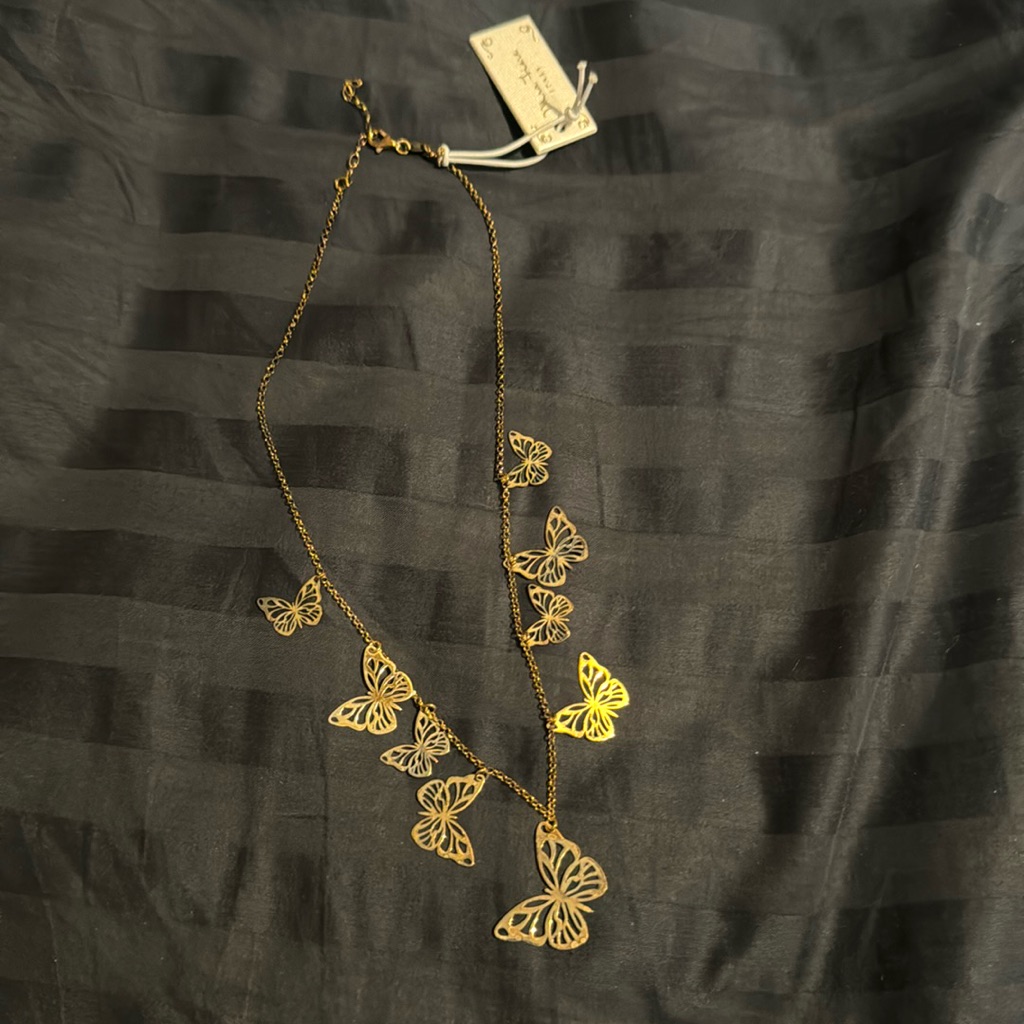 Mia Fiore 18kt Gold Plated Sterling Silver Butterfly Necklace 20$